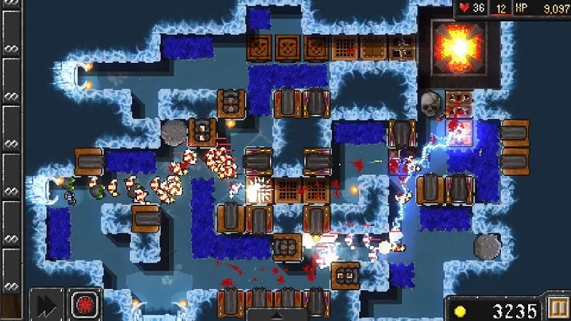 Ảnh chụp màn hình Dungeon Warfare với địa hình đa dạng