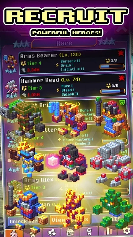 Ảnh chụp màn hình game Idle TD: Heroes vs Zombies phiên bản mod