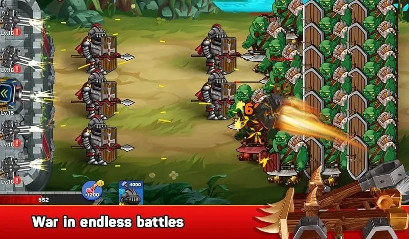 Các đơn vị chiến đấu trong Monster Defender