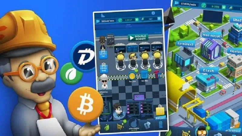 Crypto Idle Miner - Hình ảnh mô phỏng nhân vật trong game