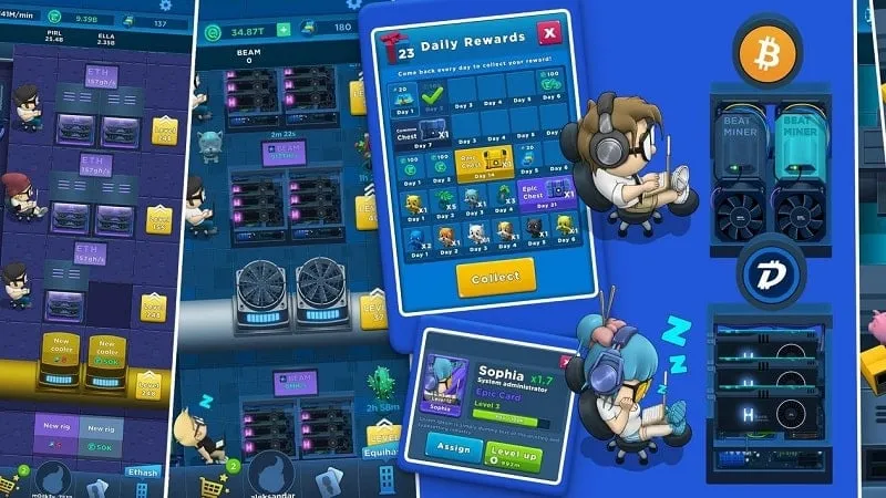 Crypto Idle Miner - Mô phỏng quá trình đào tiền ảo