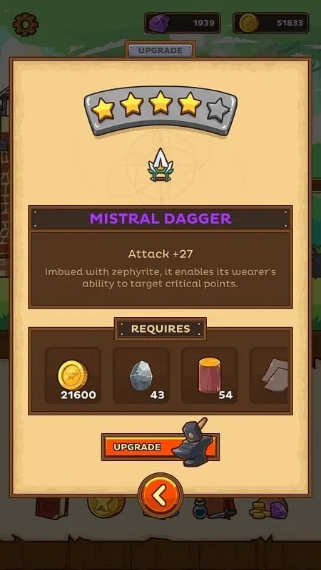 Giao diện chiến đấu Postknight