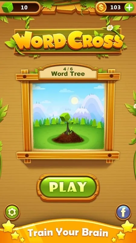 Giao diện chơi Word Cross Puzzle apk