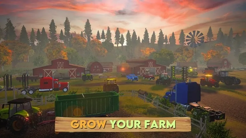 Giao diện game Farm Sim 2024