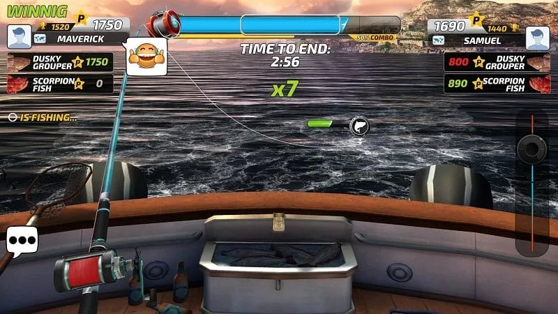 Giao diện game Fishing Clash