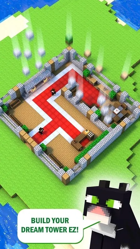Giao diện game Tower Craft 3D
