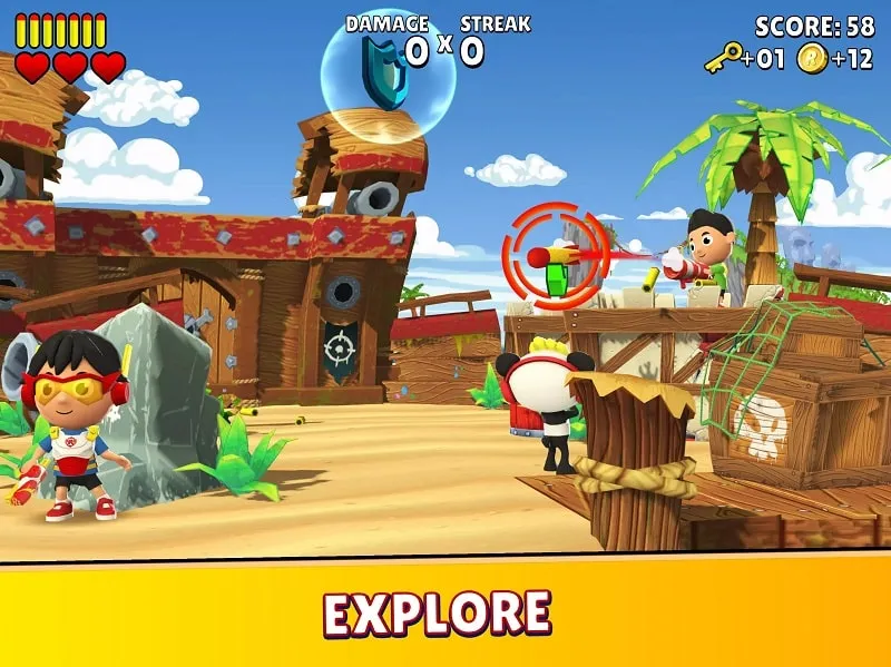 Giao diện trò chơi Ryan's Dart Tag trên Android