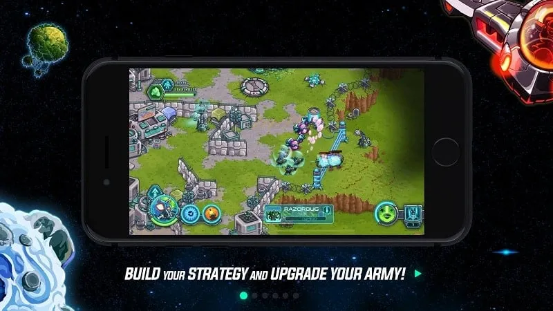 Hình ảnh minh họa các anh hùng trong Iron Marines Invasion