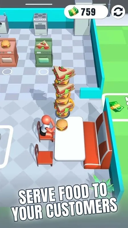 Hình ảnh nhân viên trong game Taste Haven