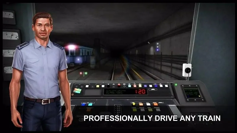 Khoang lái tàu trong Subway Simulator 3D