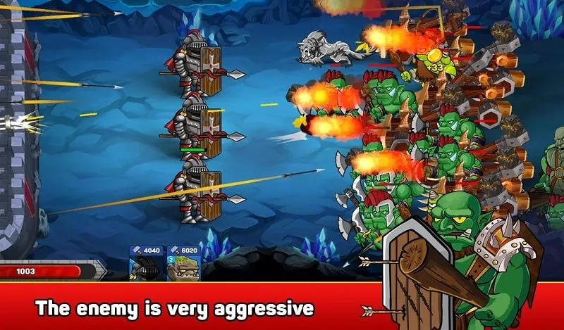Lựa chọn chiến binh trong Monster Defender