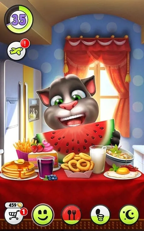 Mèo Tom được tặng quà