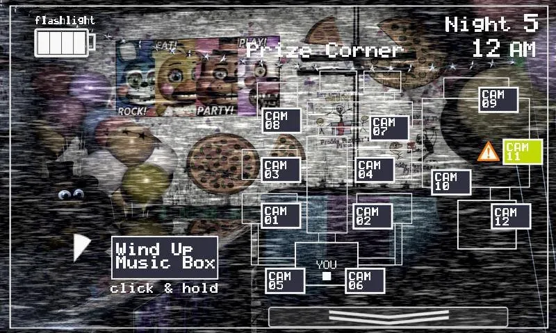 Một cảnh trong game Five Nights at Freddy's 2