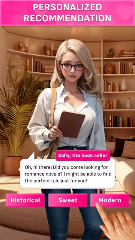 Nhân vật nam trong game Blushed