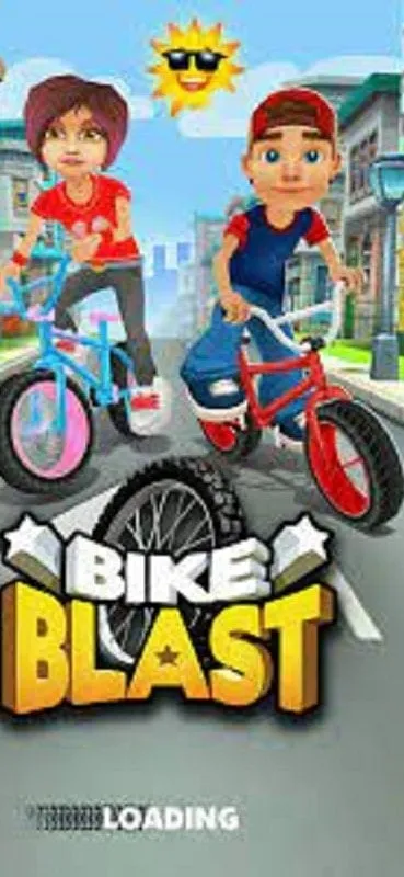 Nhân vật trong Bike Blast đang thực hiện pha bay trên không