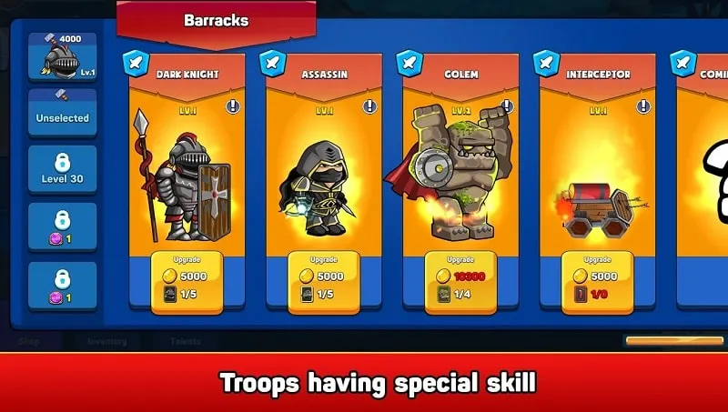 Quái vật trong game Monster Defender