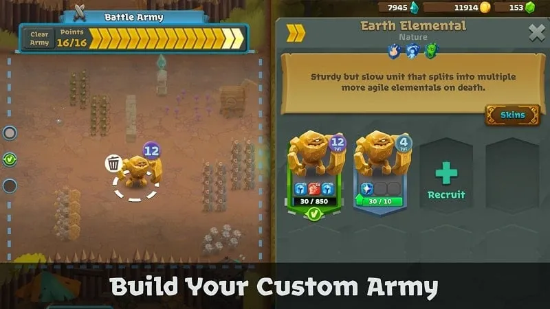 Quân lính trong game Battle Legion