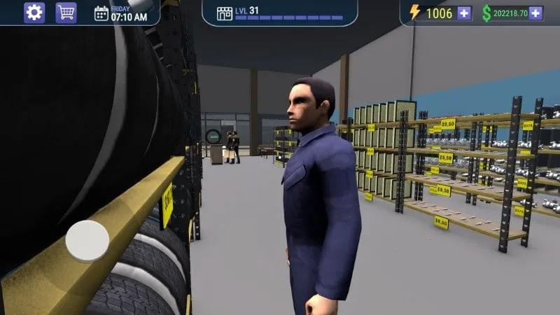 Quản lý kho hàng trong Car Mechanic Shop Simulator 3D