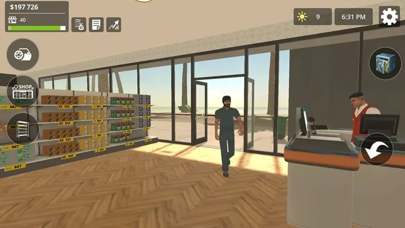 Sử dụng tính năng mod trong Auto Parts Store Simulator