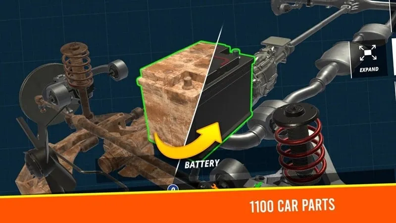 Sửa chữa động cơ trong Car Mechanic Simulator Racing